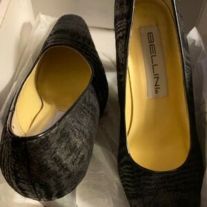 Bellini Textured Black Heels